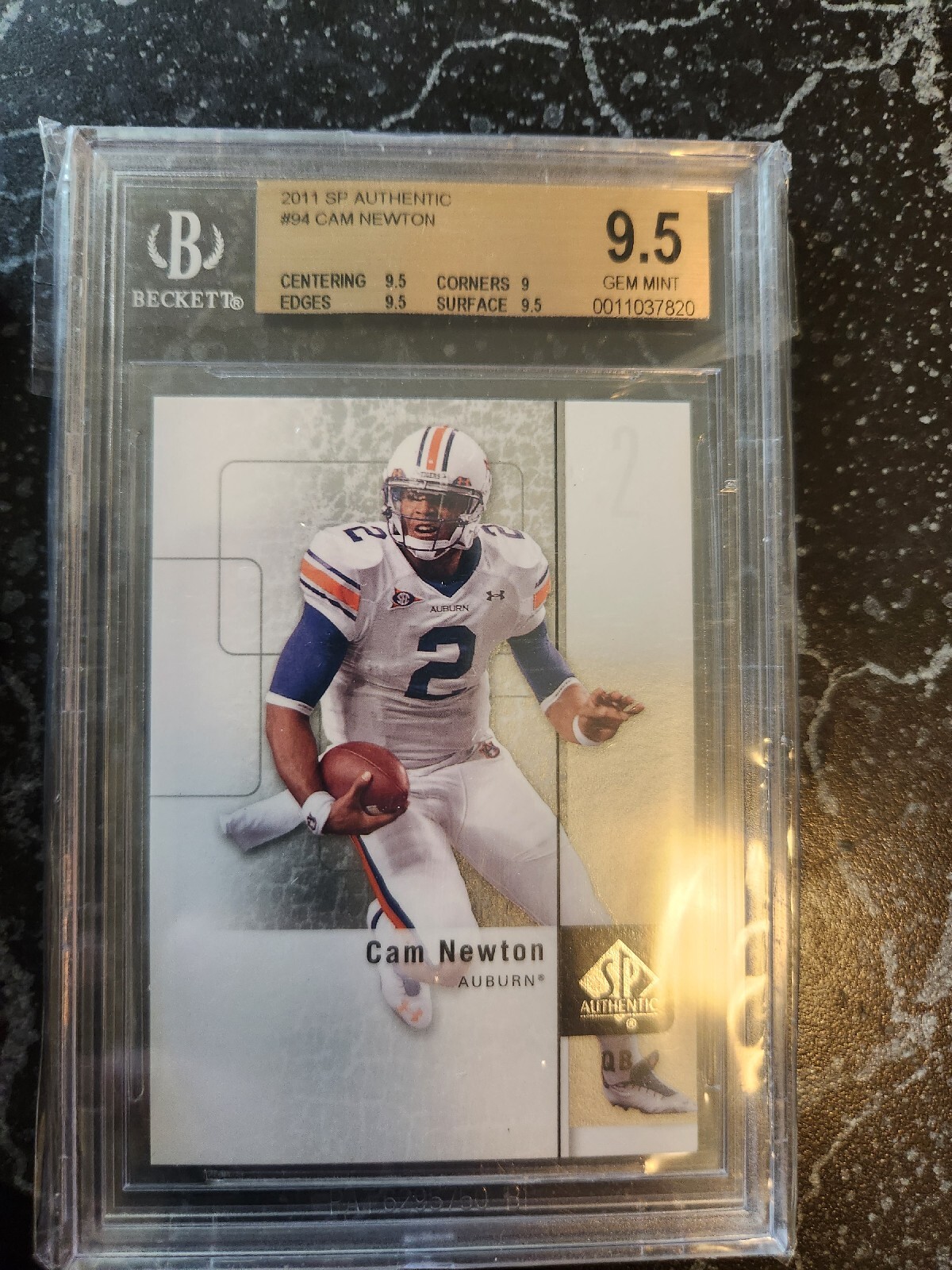 Cam Newton SP Authentic #94 Autograph