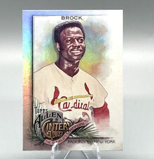 2022 Allen and Ginter Base Silver Hot Box #107 Lou Brock - St. Louis Cardinals