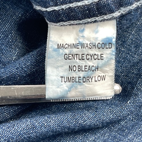 Georgetown Denim Company Shirt Mens Large Button Up Denim Long Sleeve  - Picture 10 of 11