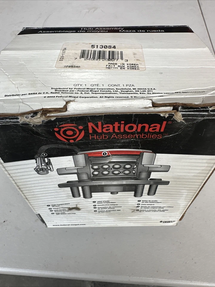 National 513084Front Wheel Hub Bearing For Jeep Grand Cherokee Comanche - Image 2 of 2