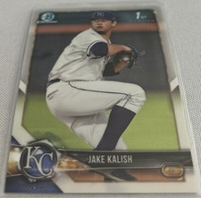 2018 Bowman Chrome Baseball Jake Kalish Kansas City Royals 1st Bowman #BCP77