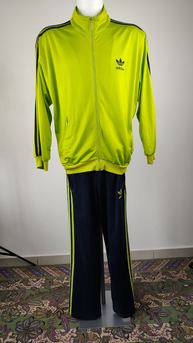 neon yellow adidas tracksuit