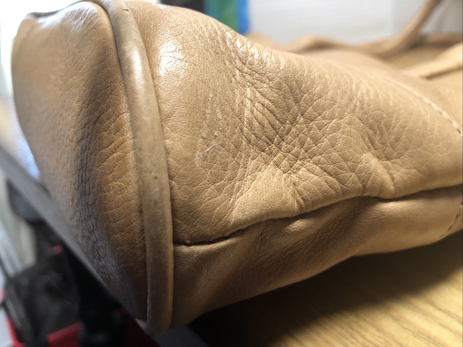 Ameri Leather Large Tan Bag - image 12