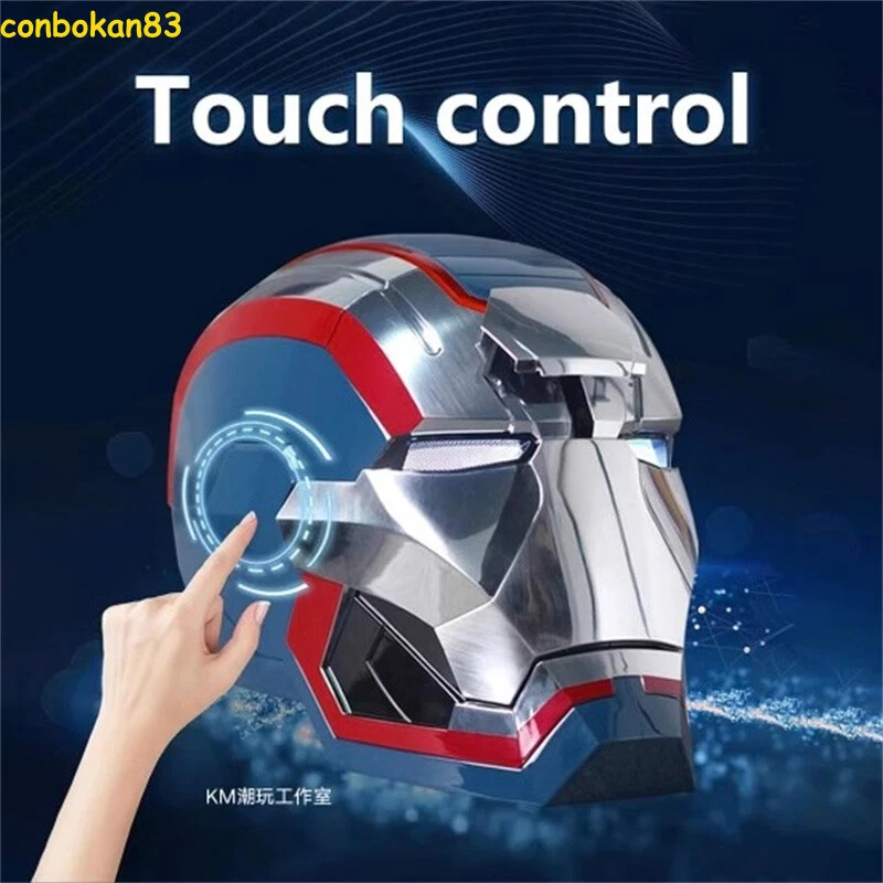 Iron Man Iron Patriot War Machine Helmet Electric Voice-Control Wearable Mask - Image 4 of 4