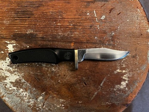 Vintage Smith and Wesson Fixed Blade Knife with Sheath