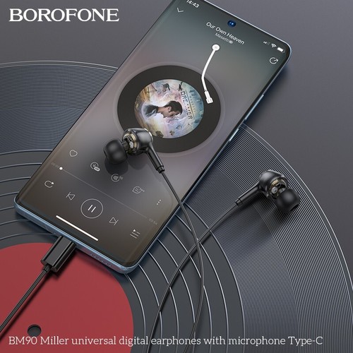 BOROFONE USB Type C Earphones Headphone With Microphone for Nokia Motorola Oppo - Picture 4 of 5