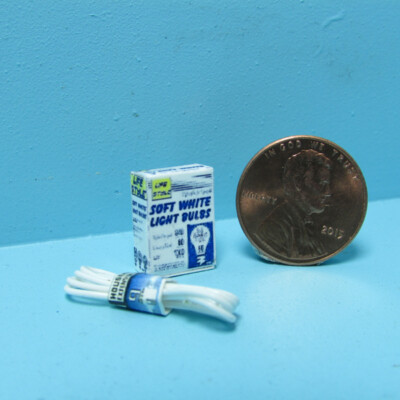 1:12 Casa Delle Bambole Mini Lampadina Retr&ograve; Miniatura Con