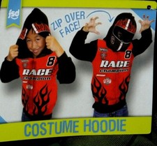 Racing Champion full Zip Up Costume Hoodie Child Size 8 Medium New Sweatshirt