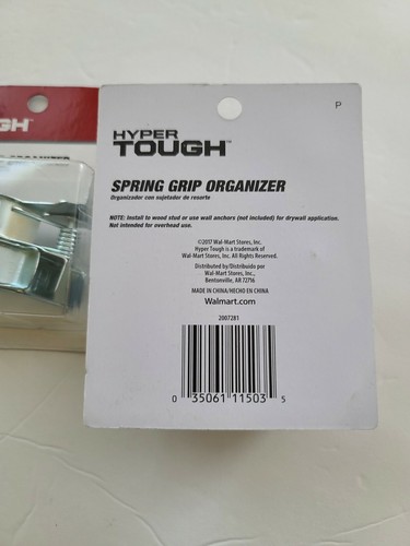 Hyper Tough Spring Grip Organizer Clamps 2 in Pack Lot of 2 New - Picture 2 of 2