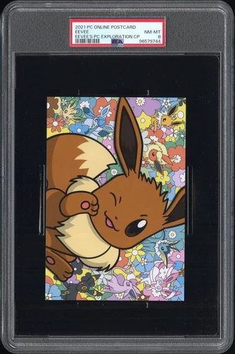 Eevee Pokemon Center Postcard Mashup Umbreon Sylveon Espeon Psa 8