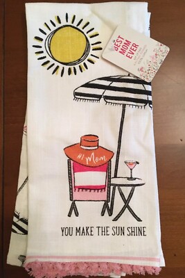 Best Mom Ever 2 Kitchen Towels You Make The Sun Shine #1 Mom