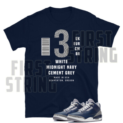 Sneakerhead Box Label Shirt to Match Jordan Retro Georgetown Navy  T-Shirt