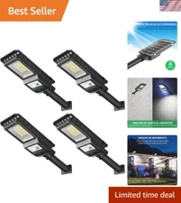 Solar Lights Outdoor, 1000LM 156 LEDs Solar Powered Motion Sensor Light, Secu...