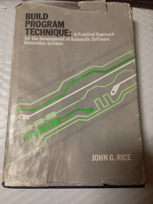 Build Program Technique by John Rice (1981, Hardcover) Y12
