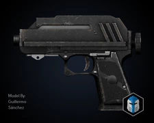 DC-17 Blaster with Holster | Moving Trigger | Physical DIY Parts Kit