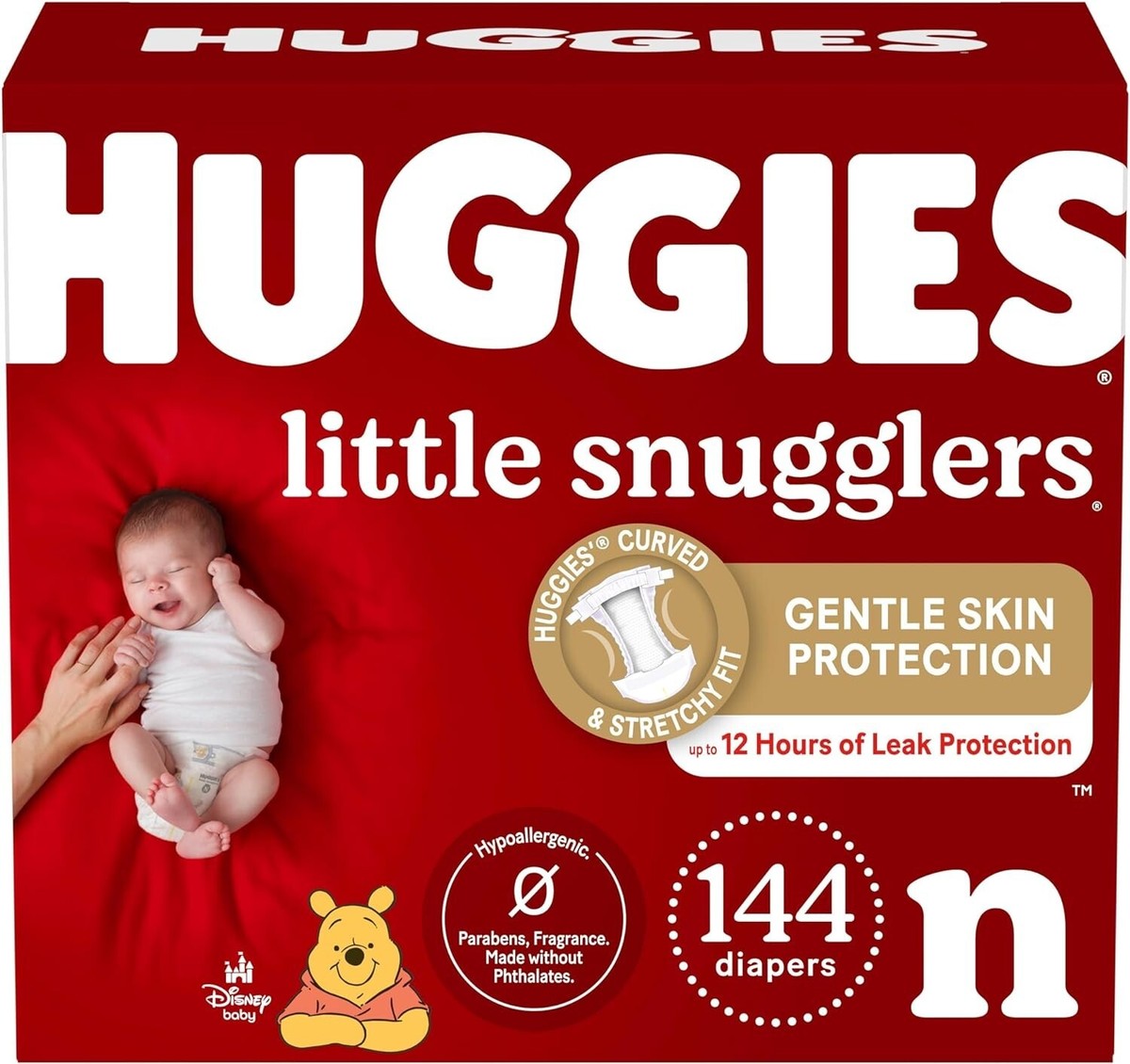 Huggies Little Snugglers Diapers Giant Pack Size Newborn 144 ct