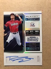 2018 Contenders Draft Picks TRAVIS SWAGGERTY  Playoff Ticket 3/15 ON CARD AUTO
