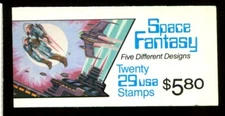 US Booklet MNH #BK207 29c Space Fantasy (4 x 2745a)   P# 1111, bk2070