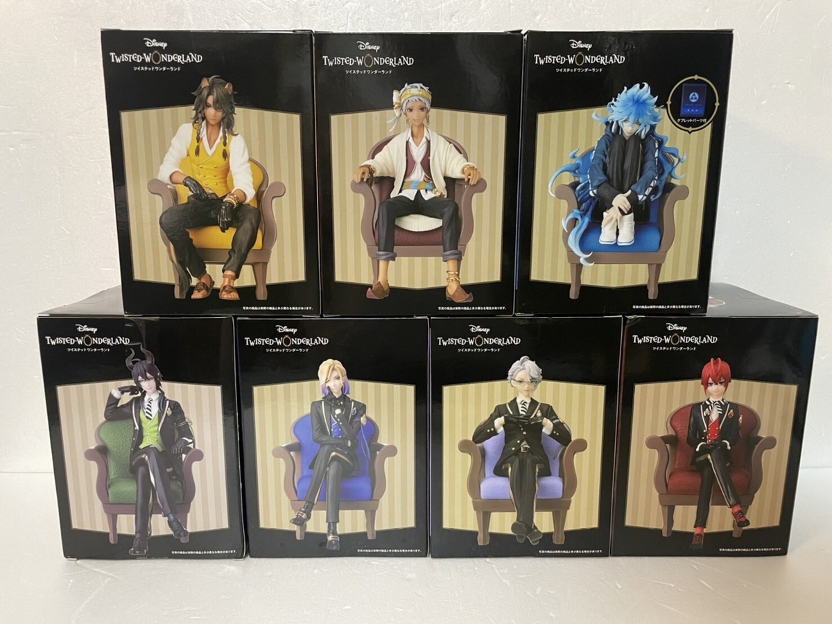 [AI機能]Disney Twisted Wonderland グッズセット Disney Twisted Wonderland Figure Set of 5 Swing Mascot 3 New