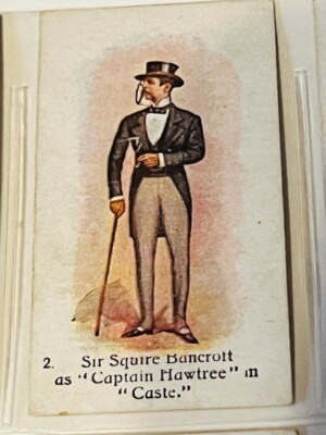 John Player Son Tobacco Card 1916 Past Present actor Squire Bancrott Caste sir