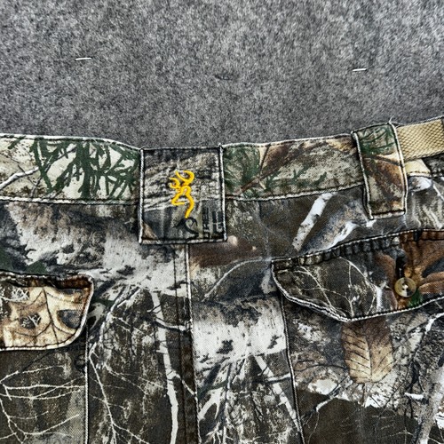 Browning Pants Mens L Brown Real Tree Edge Camo Cargo Pockets Hunting Outdoor - Picture 8 of 12