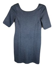 Banana Republic Sz 8 Gray Scoop Neck A Line Dress
