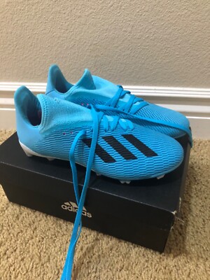 Adidas X 19.3 FG Cleats, Size 4.5 Unisex, Cyan Colorway Brand New with Box