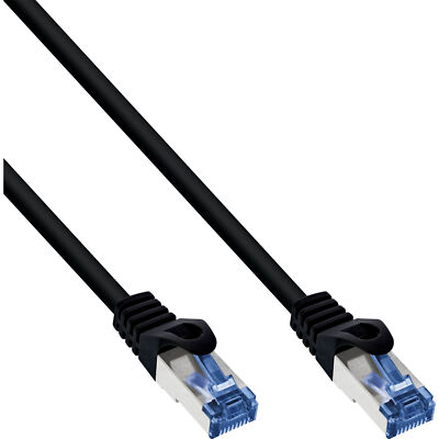 InLine  Patchkabel, Cat.6A, S/FTP, PE outdoor, schwarz, 30m