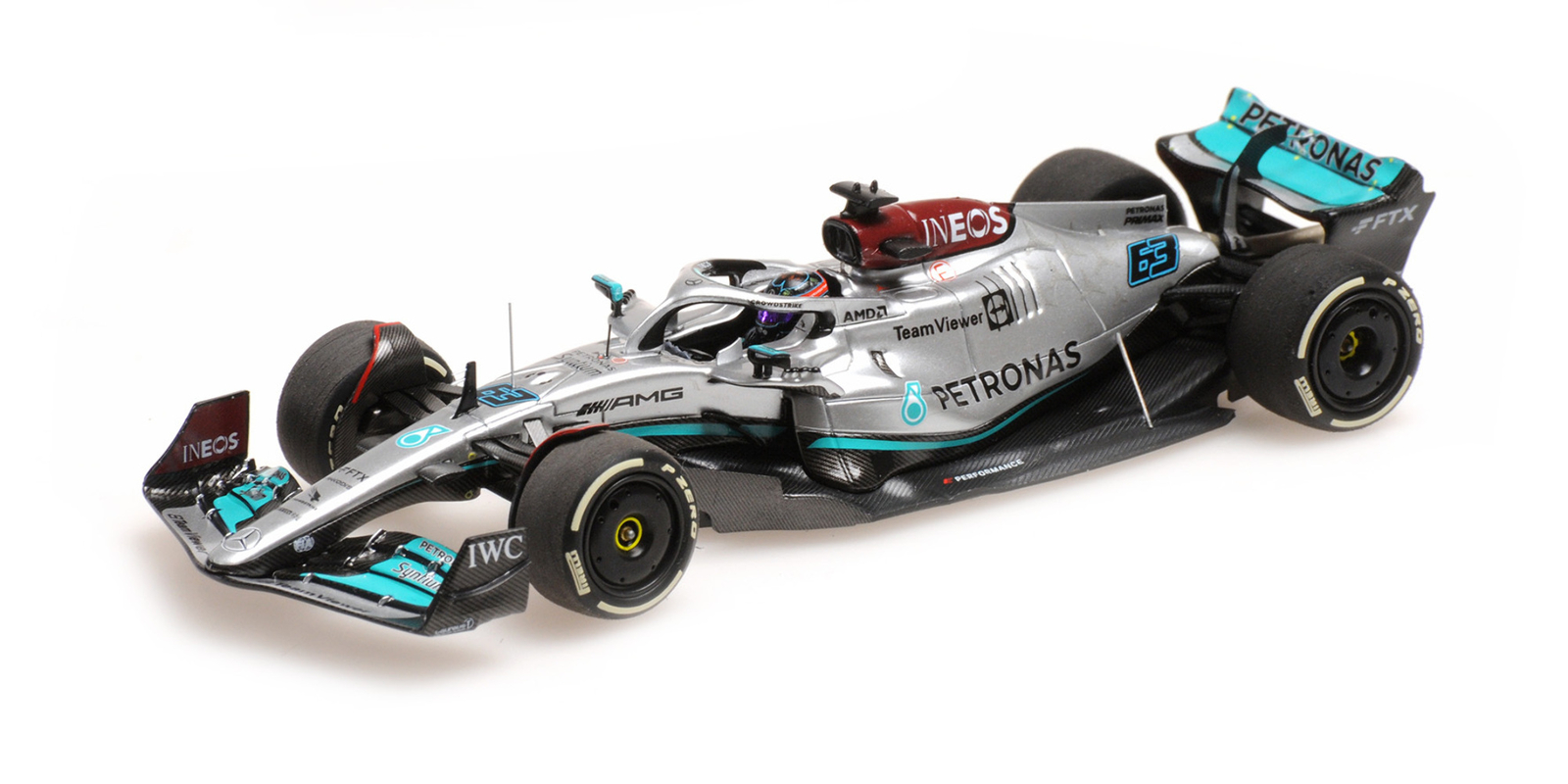 Minichamps 1:43 MERCEDES AMG W13 GEORGE RUSSELL 3RD AUSTRALIAN GP 2022