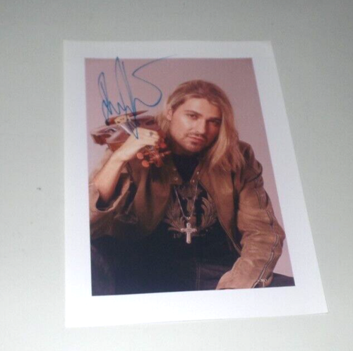 DAVID GARRETT, foto firmata originale in 20x28 cm (UL261) firma completa