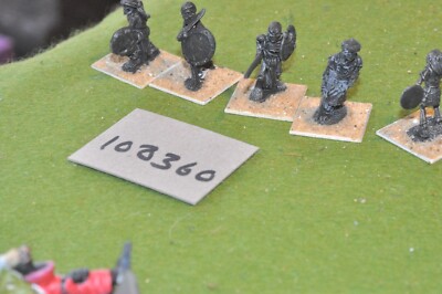 28mm Fantasy / Untote - 5 Skelett Krieger Metall Zitadelle - (108360)