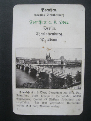 Frankfurt (Oder) Frankfurt a.O. no postcard from quartet card game???