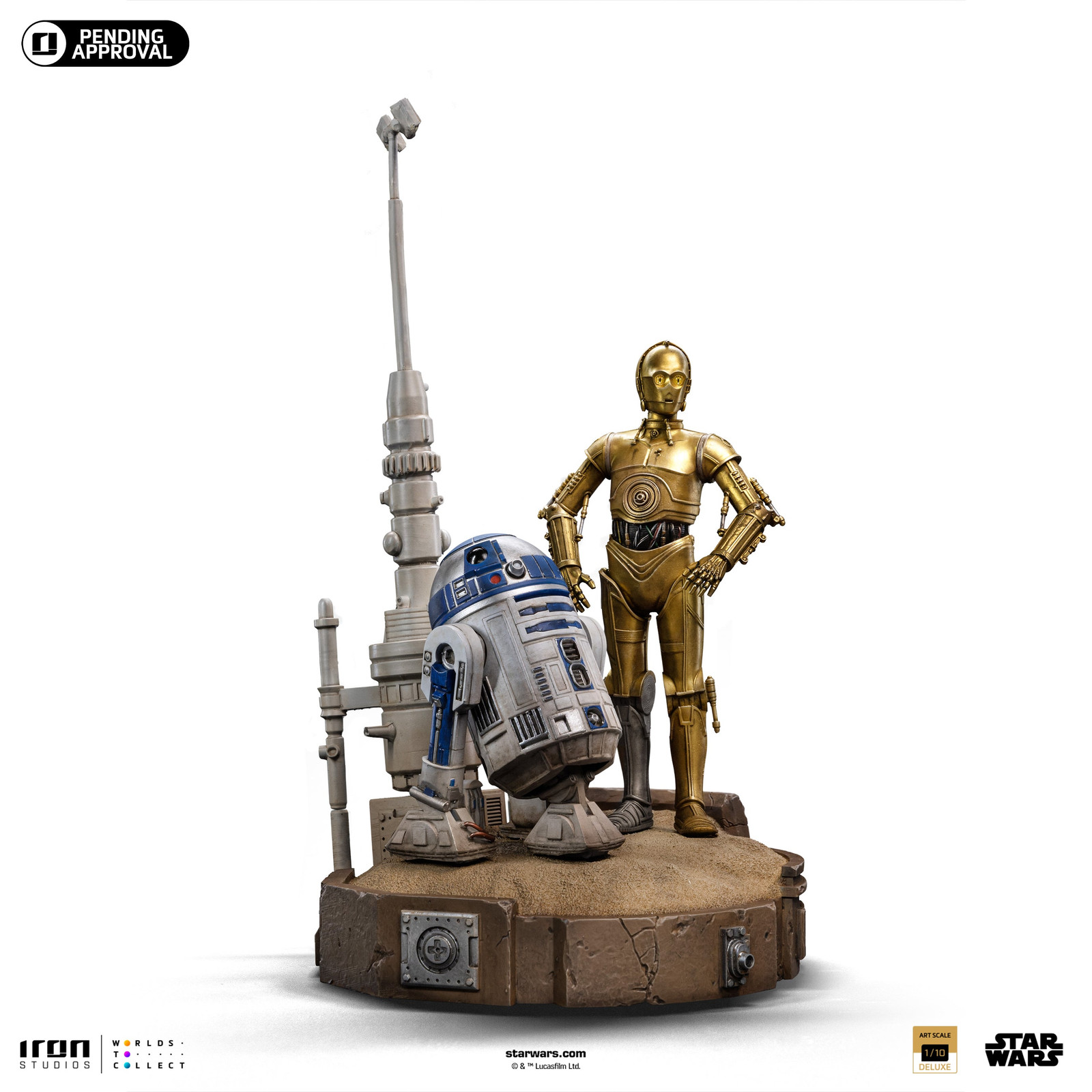 Iron Studios C3PO and R2D2 Droids Star Wars Iron Studios 1/10 Scale Statue