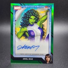 2026 Topps Finest MARVEL Fantastic Four SHE HULK /Ariel Diaz Green /99