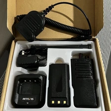 Retevis RT29 Two Way Radio W/ Handheld Speaker Microphone & Programming Cable