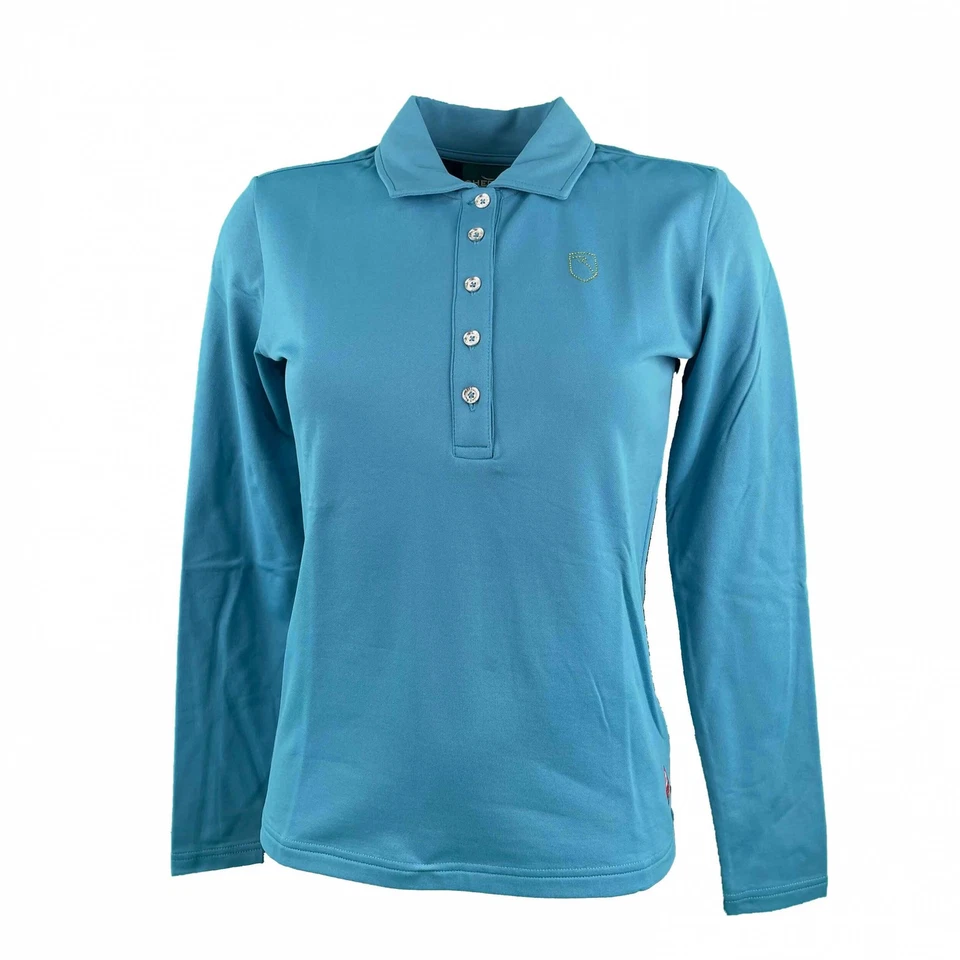 CHERVÒ Chervo Golf Damen Polo lang Arm Andale PRO THERM petrol 699 neu