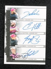 2025 Panini Impeccable LIV Golf Team Quad 6/25 Jon Rahm Tyrrell Hatton Auto 7ba