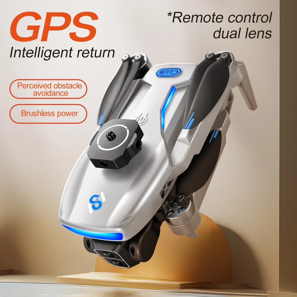 GPS-Quadrocopter Ferngesteuerter Quadrocopter Mit Doppelkamera 720p Flugzeug - Bild 2 von 4