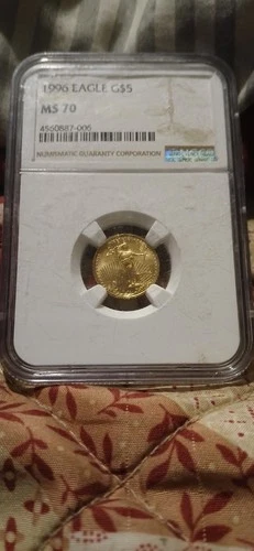 1996 GOLD PROOF AMERICAN EAGLE 1/10 OZ GOLD $5 DOLLAR COIN