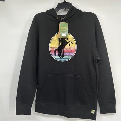 NWT John Deere Do Good Today Hoodie Women s Sz Small Black Horse Graphic Farm