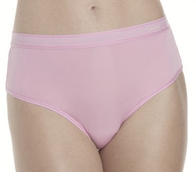 CALVIN KLEIN Second Skin High Waist Pink Thong Panty Underwear Womens Sz XS 4