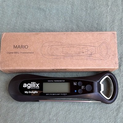 Agilix Solutions Mario Digital Meat Thermometer LED Backlight IPX7 Probe