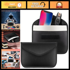 2 Pack Signal Blocking Faraday Bags for Phones  Car Keys, Anti-Theft Protection