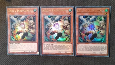 3x Kauz und Schlossvogel  Ultra Rare Holo  Deutsch   Alternatives Artwork