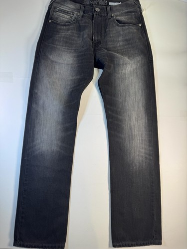 Levi’s Silver Tab Straight Jeans Mens 33x33 Black Denim Dark Wash
