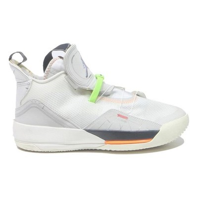 Air Jordan Why Not Zer0.4 Herren Sportschuhe weiß & grau Synthetik UK 8,5