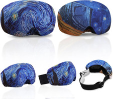 2 Pcs Ski Snowboard Goggle Cover Sleeve, Ski Goggles Microfiber Protective Lens
