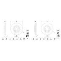2X Bosch Bremsscheiben Ø330Mm Vorne Passend FüR Mercedes A-KLASSE B-KLASSE CLA E