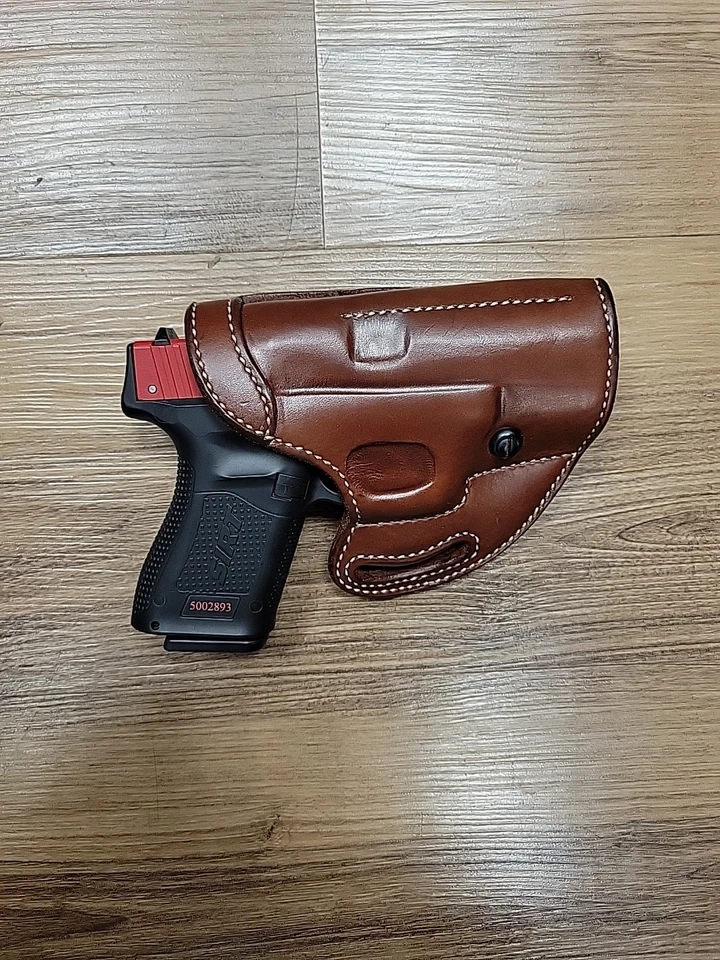 Funda de cuero para talabartería El Paso doble agente GLOCK 19/17 OWB nueva derecha Foto 3 de 4