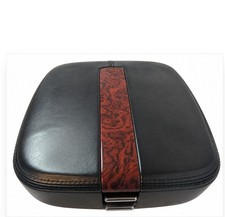 2007-2014 Cadillac Escalade Black Center Console Arm Rest Lid Leather Woodgrain
